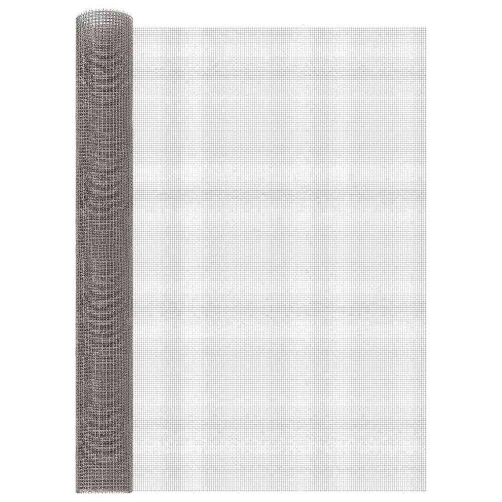 vidaXL Nätduk 100 x 200 cm 3 Mesh Rostfritt stål 201 Silver