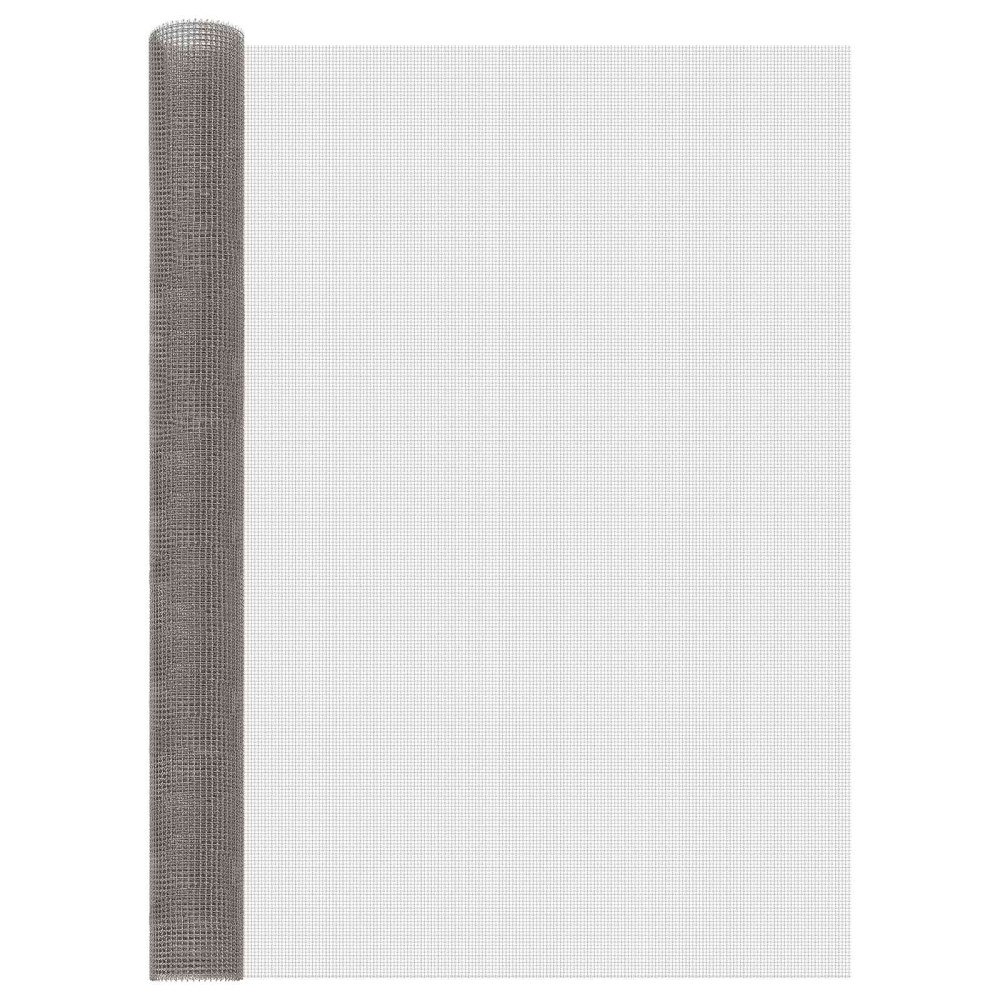 vidaXL Nätduk 120 x 200 cm 3 Mesh Rostfritt stål 201 Silver