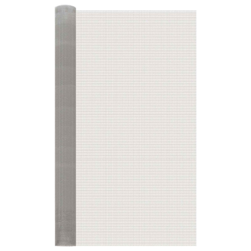 vidaXL Nätduk 120 x 200 cm 6 Mesh Rostfritt stål 201 Silver