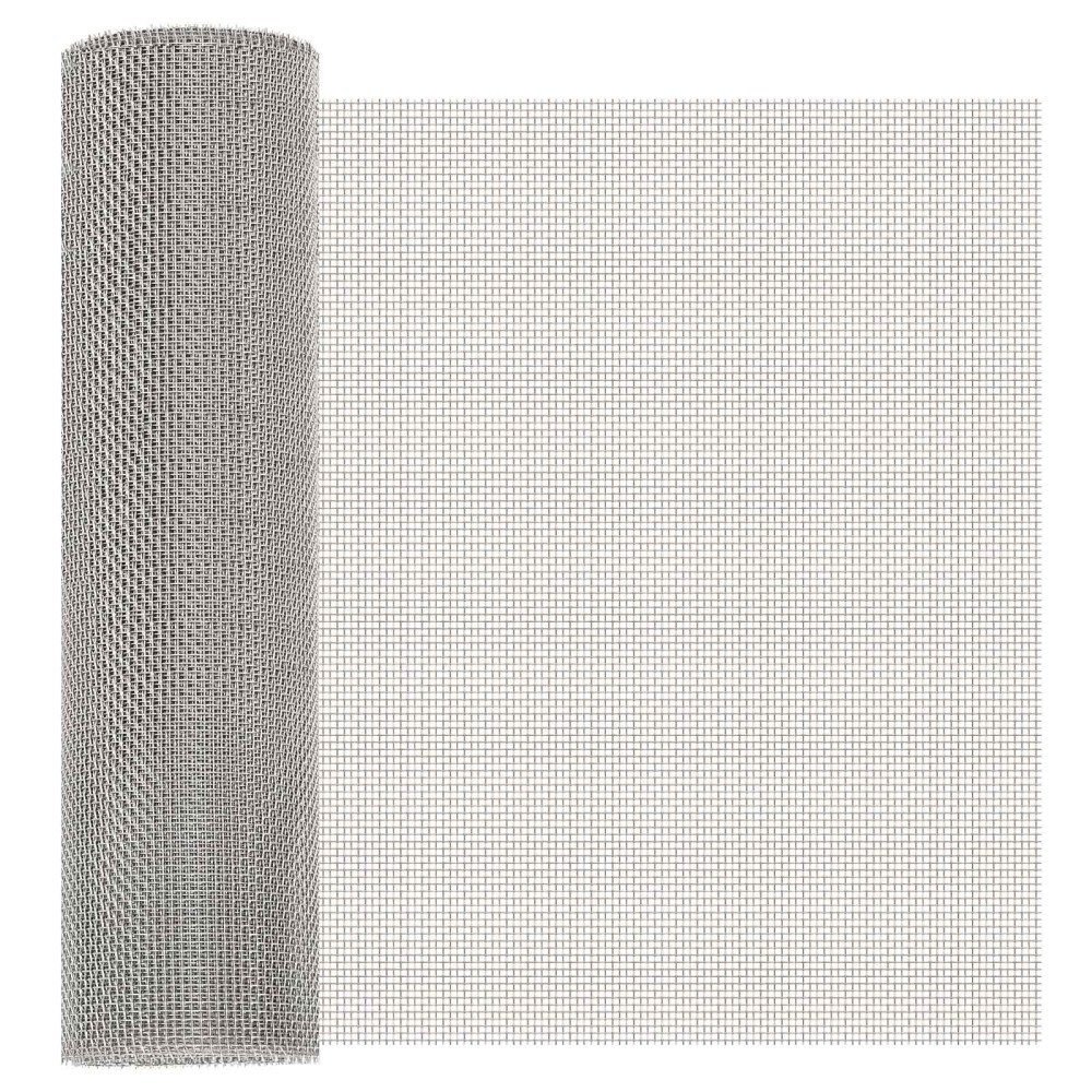 vidaXL Nätduk 40 x 200 cm 8 Mesh Rostfritt stål 201 Silver