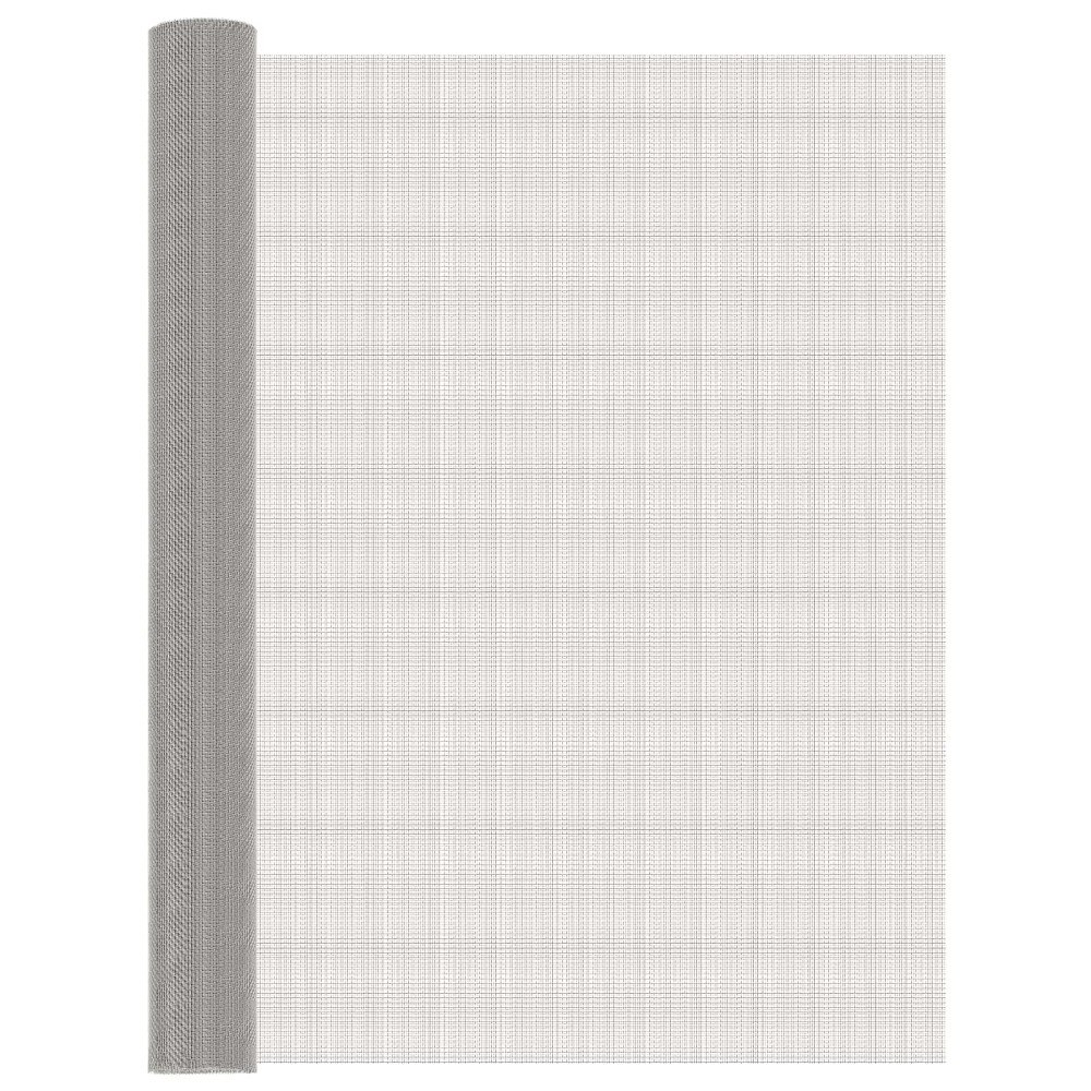 vidaXL Nätduk 100 x 200 cm 8 Mesh Rostfritt stål 201 Silver