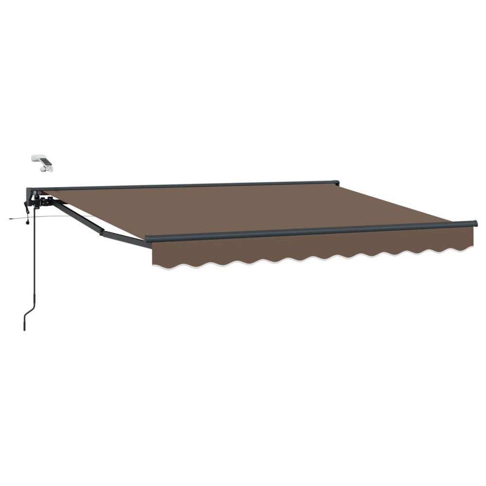 vidaXL Elektrisk Retraktabel Markis Taupe 4 × 3 m