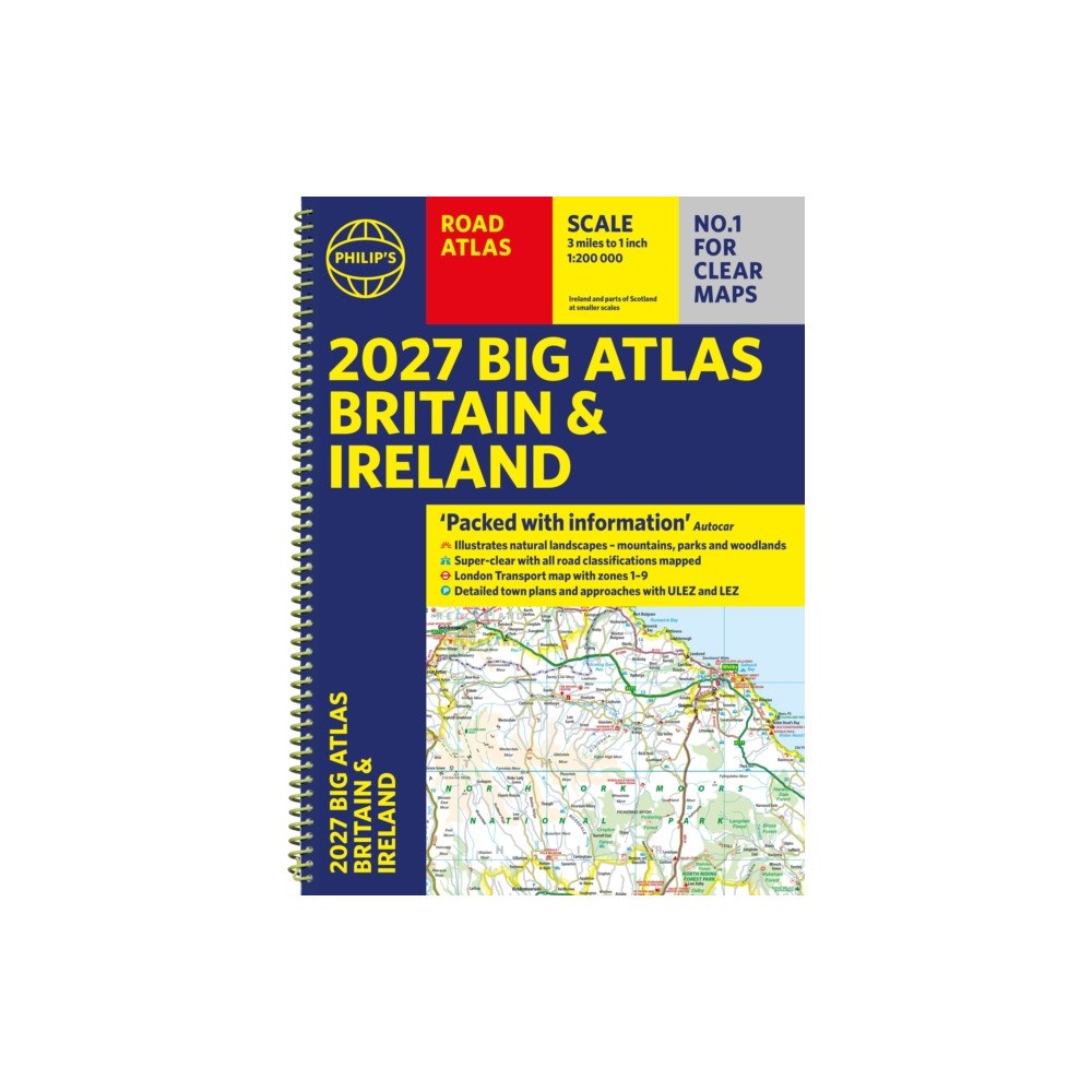 Octopus publishing group Philip's 2027 Big Road Atlas of Britain and Ireland (A3 Spiral) (bok, spiral, eng)