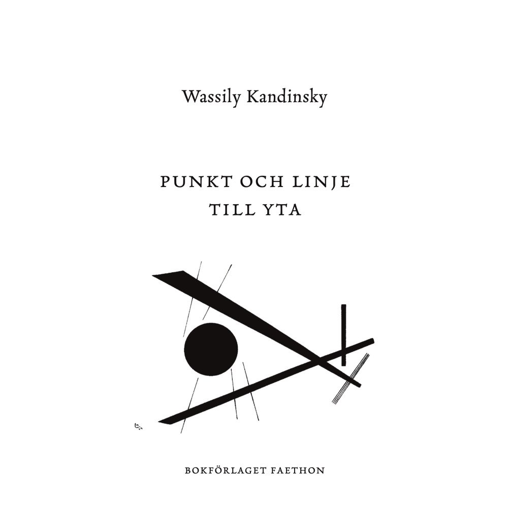 Wassily Kandinsky Punkt och linje till yta (bok, danskt band)