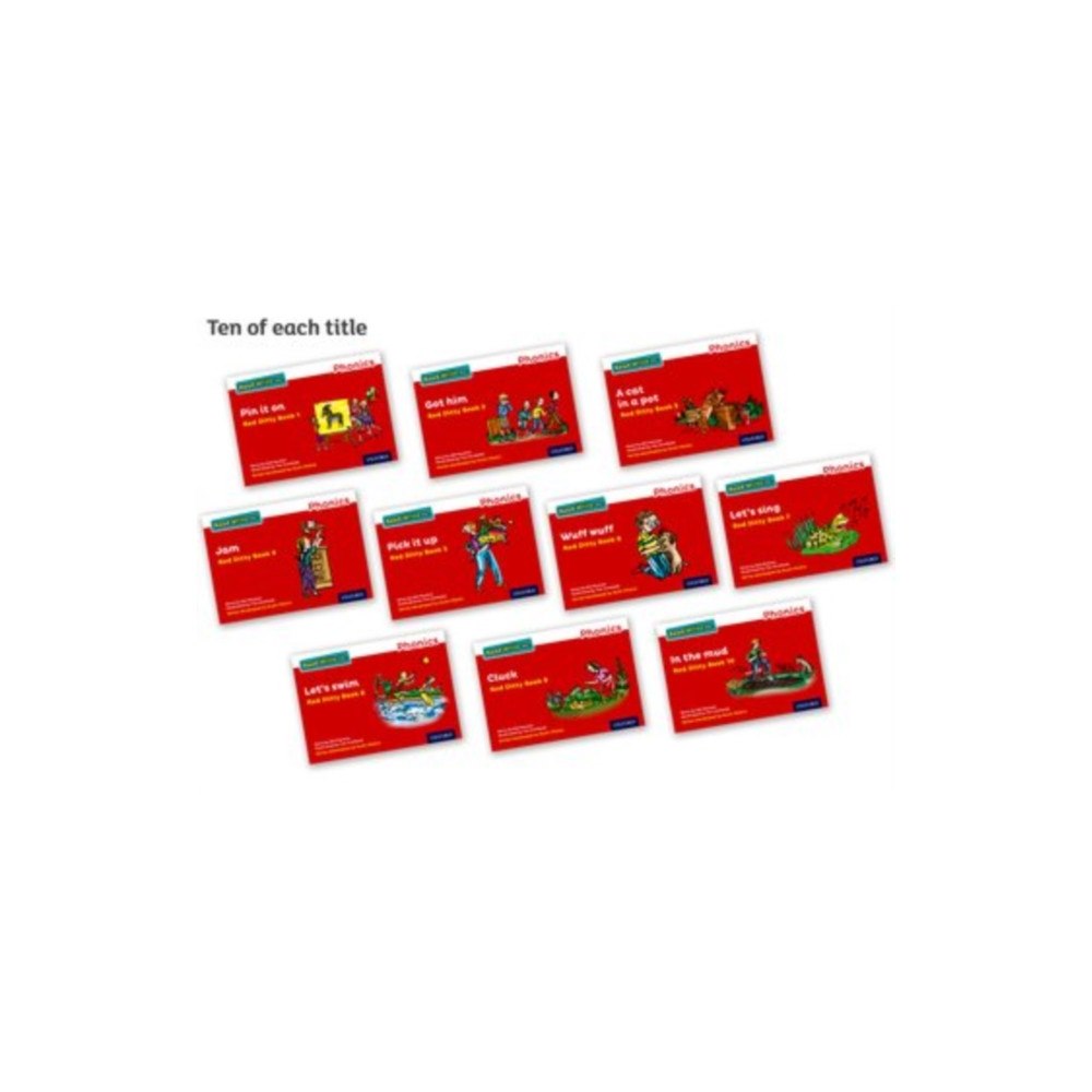 Oxford University Press Read Write Inc. Phonics: Red Ditty books (Pack of 100) (häftad, eng)