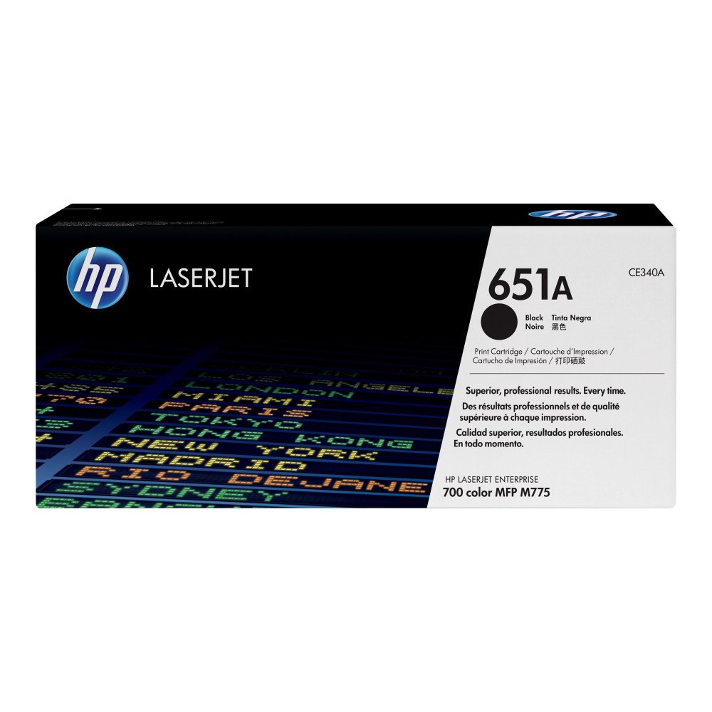 HP HP 651A - svart - original - LaserJet - tonerkassett (CE340A)