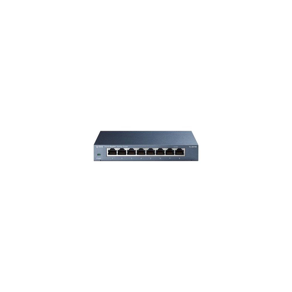 TP-LINK Technologies TP-Link TL-SG108 8-port Metal Gigabit Switch - switch - 8 portar - ohanterad