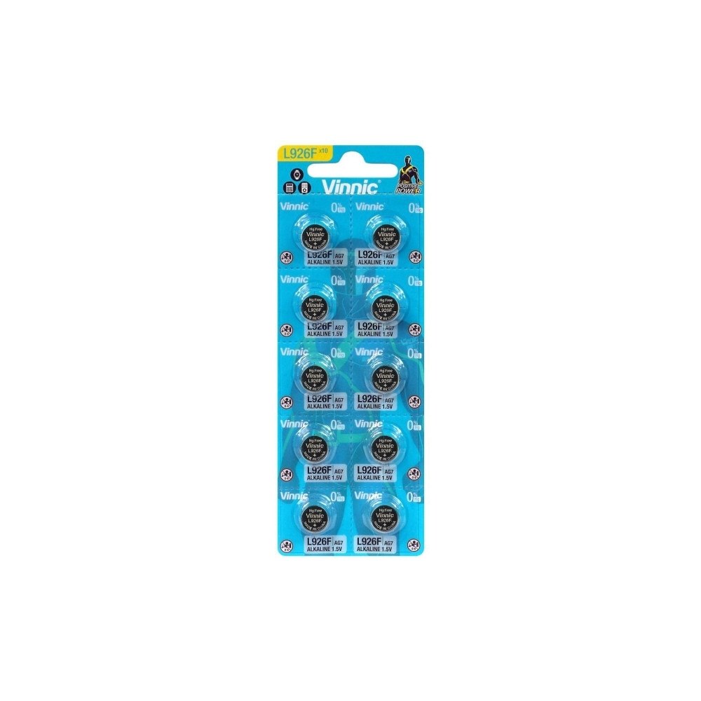 Vinnic Alkalisk specialbatteri Vinnic G7 / AG7 / LR57 / LR927 blist...