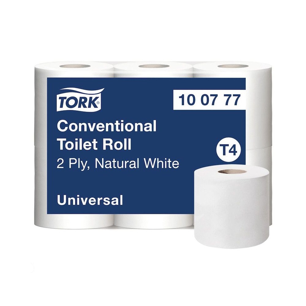 TORK Toalettpapper Tork T4 Universal, 2-lagers, oblekt, FSC Återv...