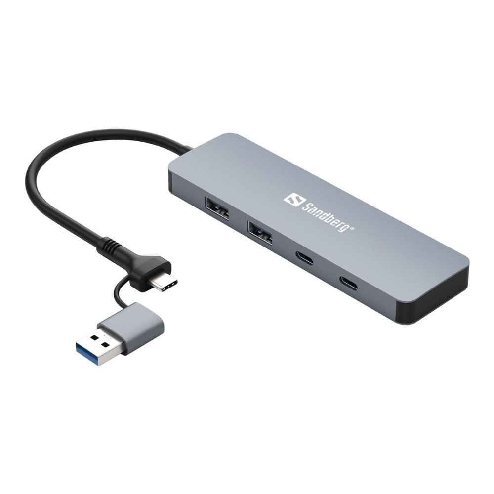 Sandberg Sandberg - hubb - USB-C/A - 4 portar