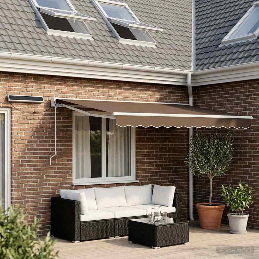 vidaXL Elektrisk Retraktabel Markis Taupe 3 x 2 m