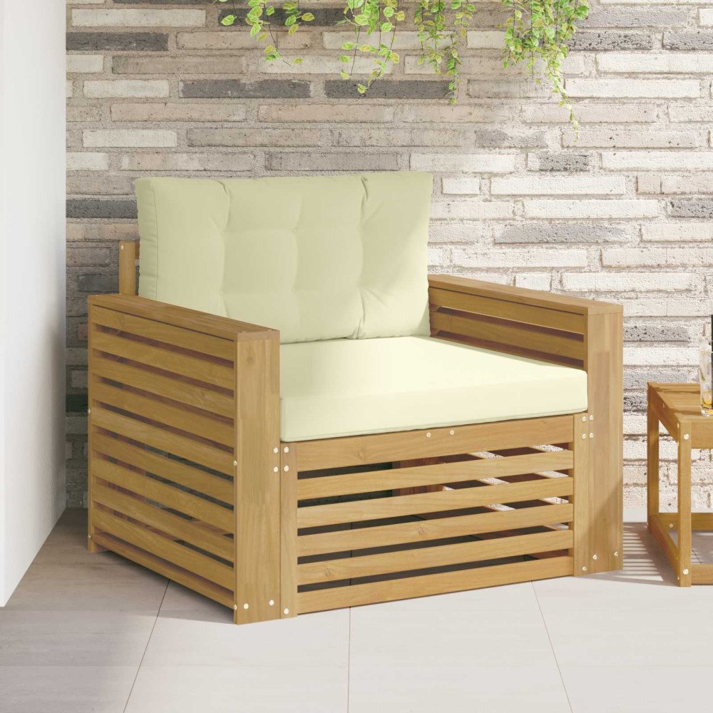 vidaXL Utomhussoffa Polyester Vit