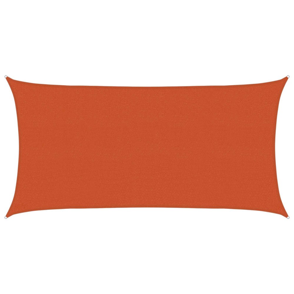 vidaXL Solsätt segel Orange 2 x 6 m HDPE