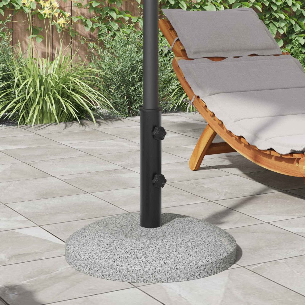 vidaXL Parasollbasrör 0.6 kg Svart Järn for 40-50 mm Pole