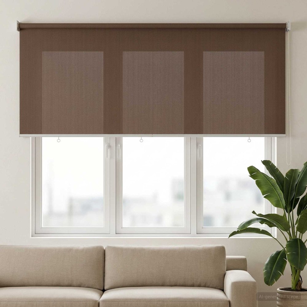 vidaXL Utomhus Rullgardin 90% UV Block Taupe 200 x 140 cm HDPE