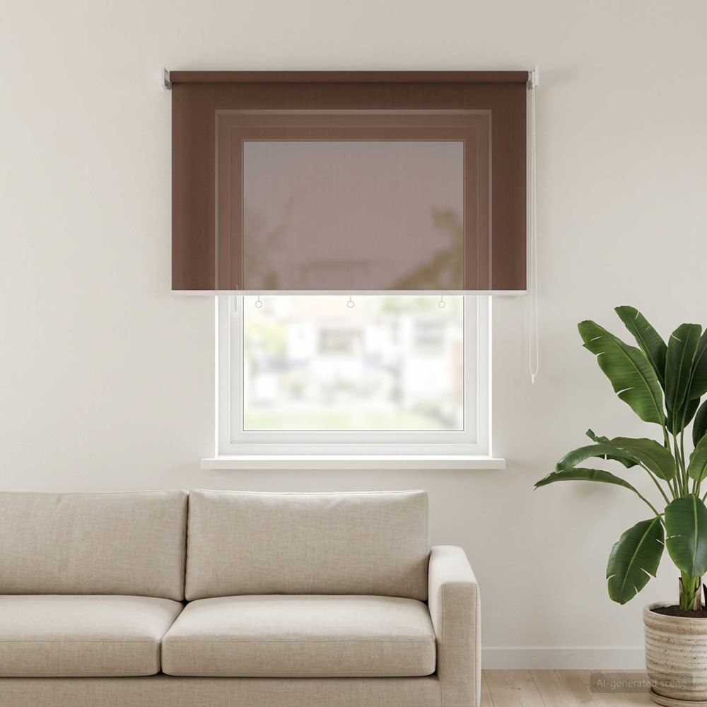 vidaXL Utomhus Rullgardin 90% UV Block Taupe 240 x 140 cm HDPE