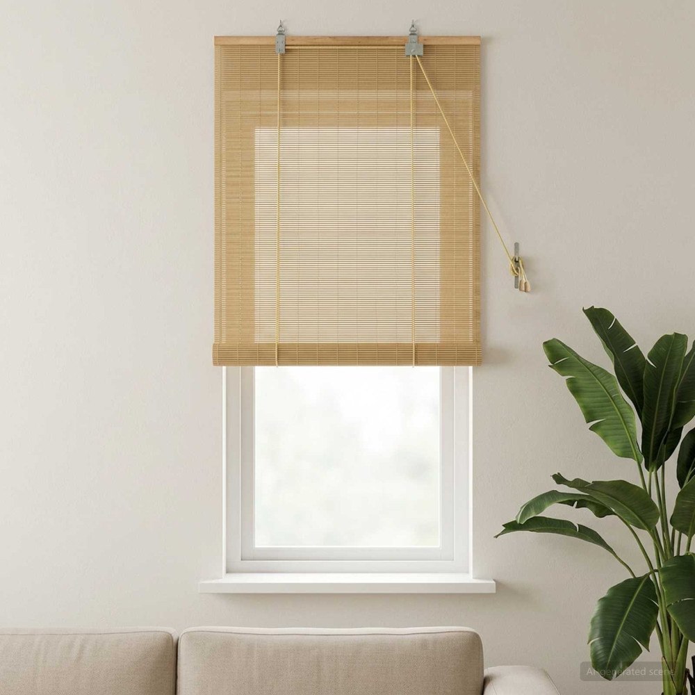 vidaXL Rullgardin Naturlig 50 x 160 cm Bambu