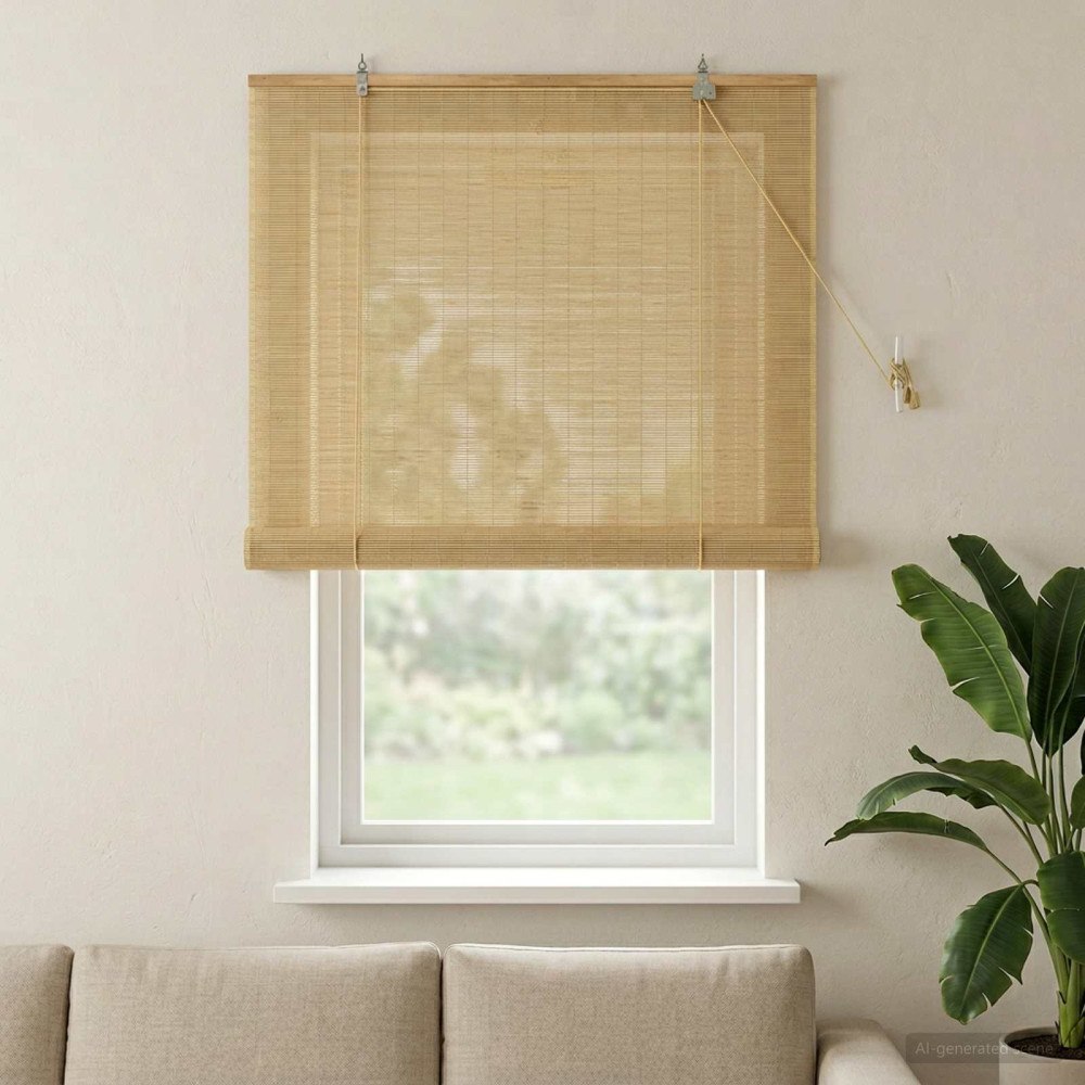 vidaXL Rullgardin Naturlig 100 x 160 cm Bambu
