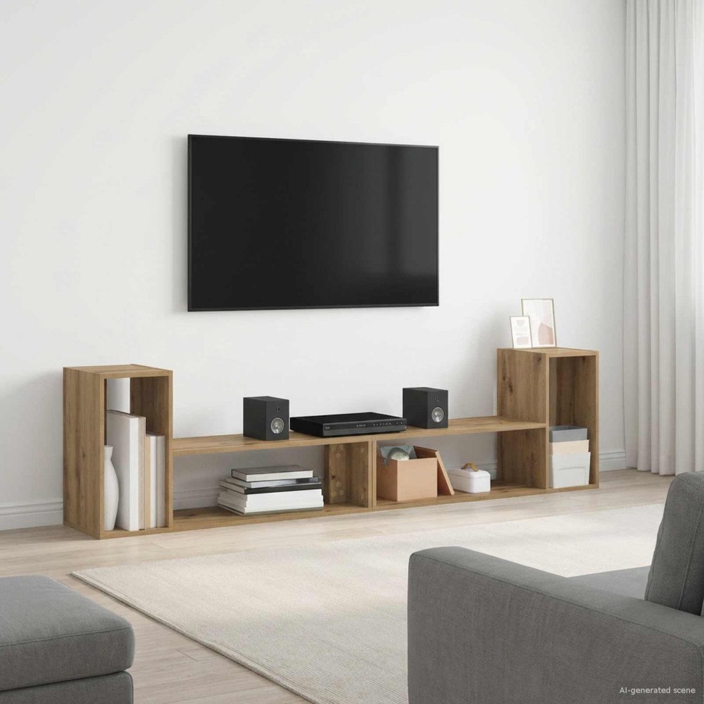 vidaXL TV-skåp 100 x 30 x 50 cm Artisan-ek Konstruerat trä