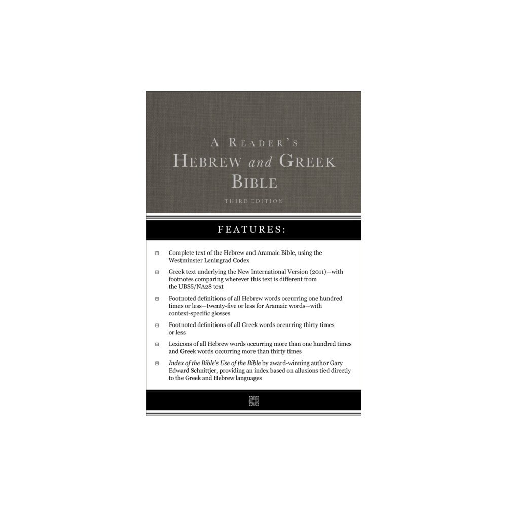 Zondervan A Reader's Hebrew and Greek Bible (inbunden, eng)