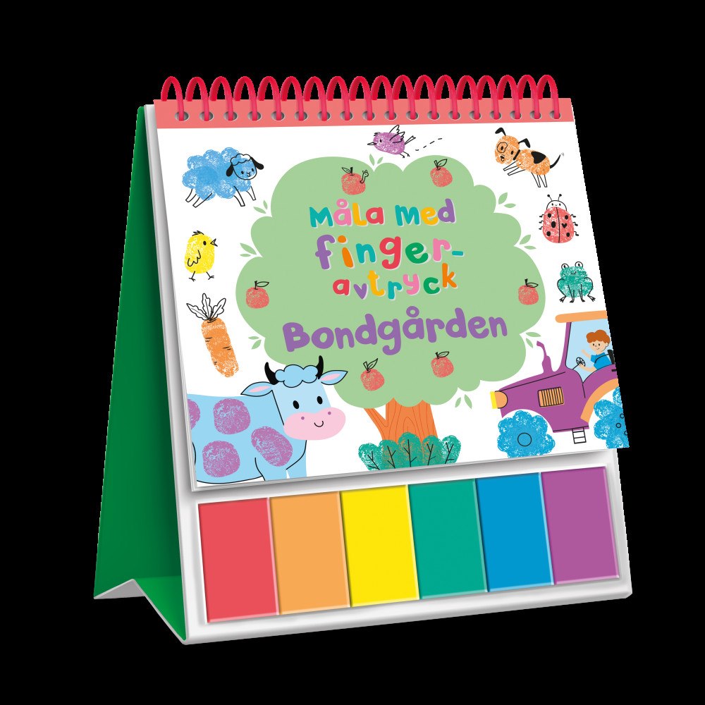 Tukan Förlag Måla med fingeravtryck. Bondgården (bok, spiral)