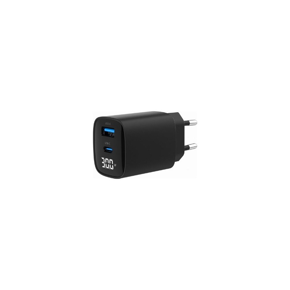Gembird Gembird strömadapter - LCD-skärm - USB, USB-C - 30 watt