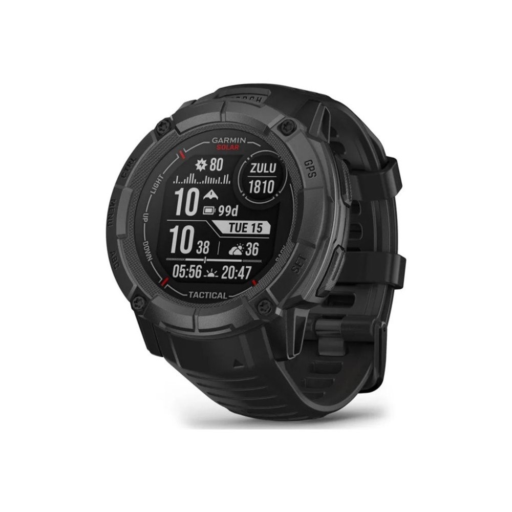 Garmin Garmin Instinct 2X Solar Tactical Edition - fiberförstärkta polymerer - Ja smart klocka med band - 64 MB - svart