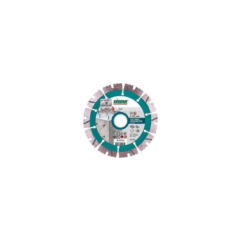 Solar Plus DISTAR diamantklinga TECHNIC ADVANCED 125 x 2,2/1,4 x 11 x 2...