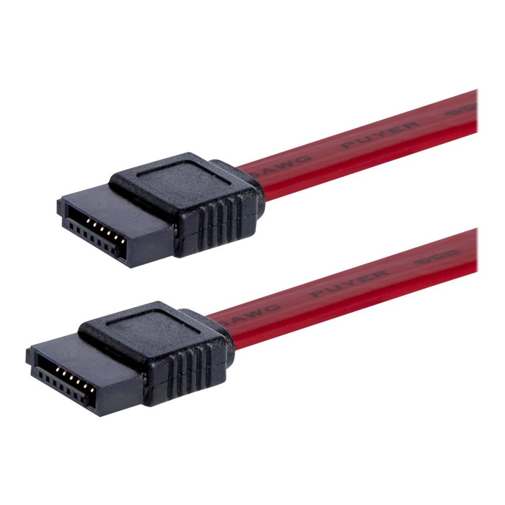 StarTech.com StarTech.com 12in SATA Serial ATA Cable - SATA cable - Serial ATA 150/300 - SATA (F) to SATA (F) - 1 ft - red - SATA12 -...