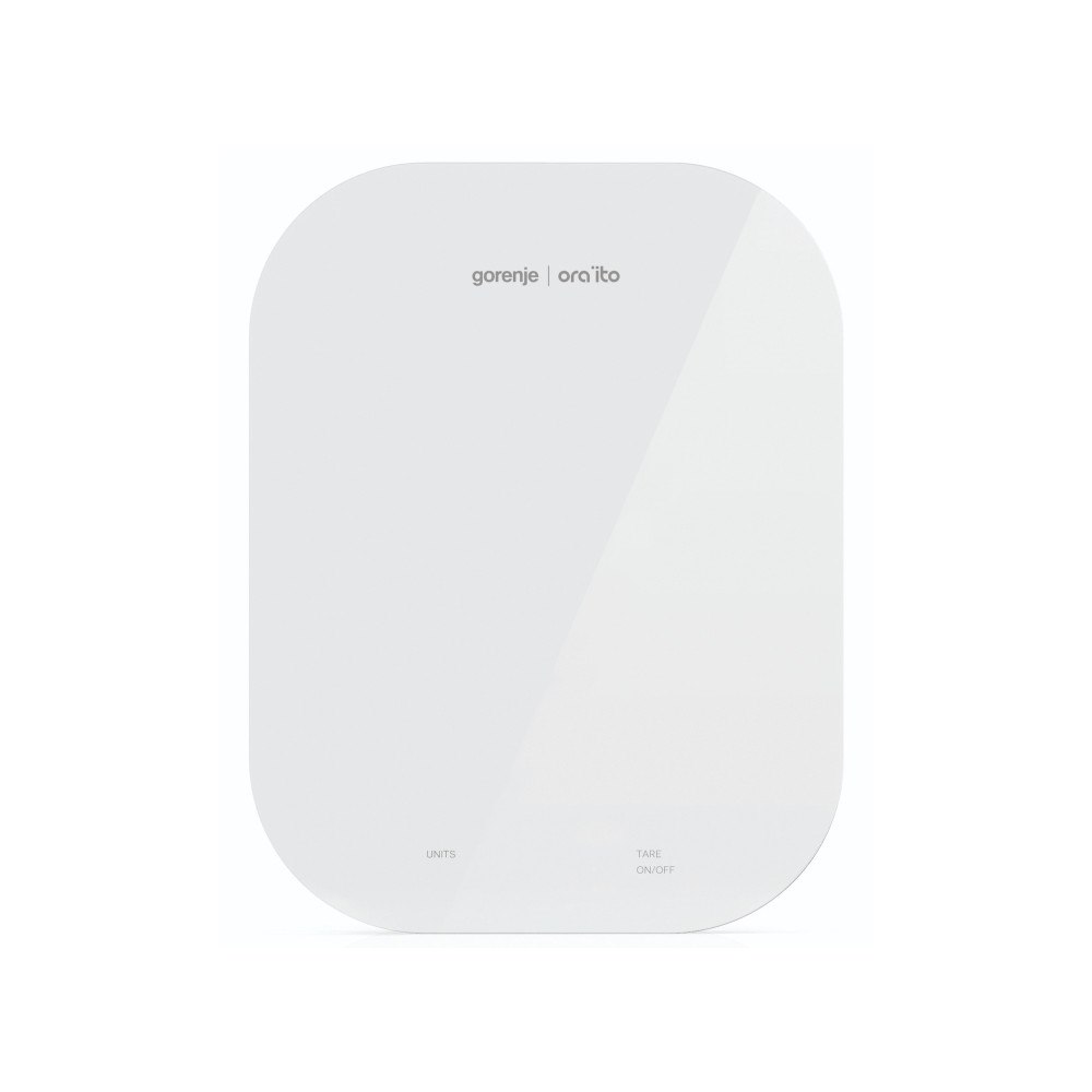 Gorenje Gorenje KT10ORAW, Elektronisk köksvåg, 10 kg, 1 g, vit, glas