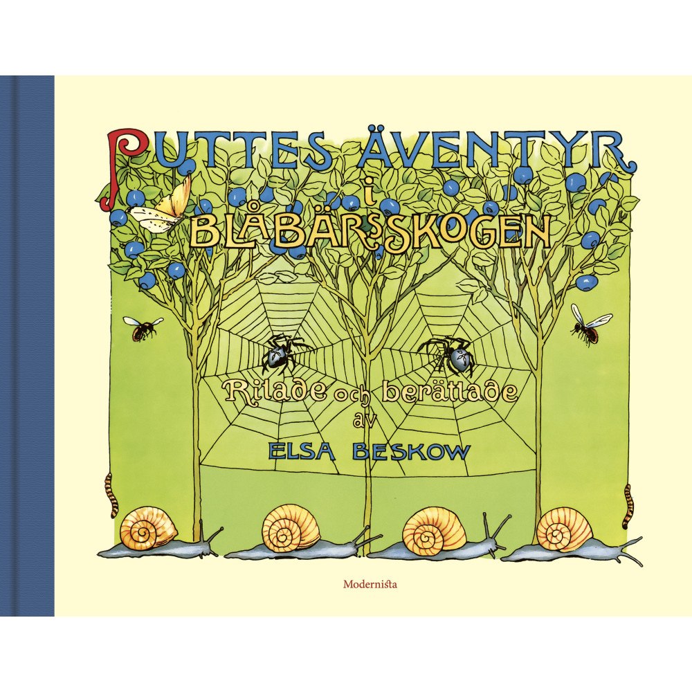 Elsa Beskow Puttes äventyr i blåbärsskogen (bok, kartonnage)