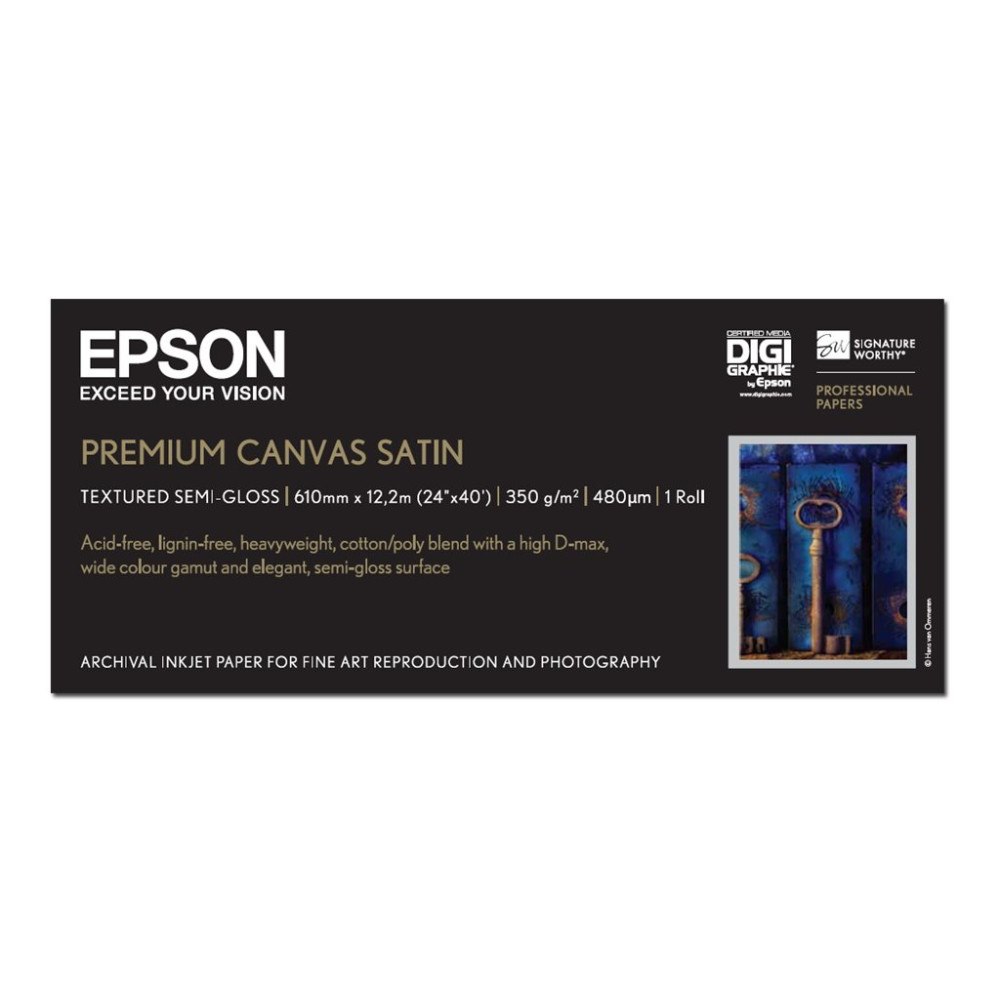 EPSON Epson PremierArt Water Resistant Canvas - kanvaspapper - blank - 1 rulle (rullar) - Rulle A1 (61,0 cm x 12,2 m) - 350 g/...