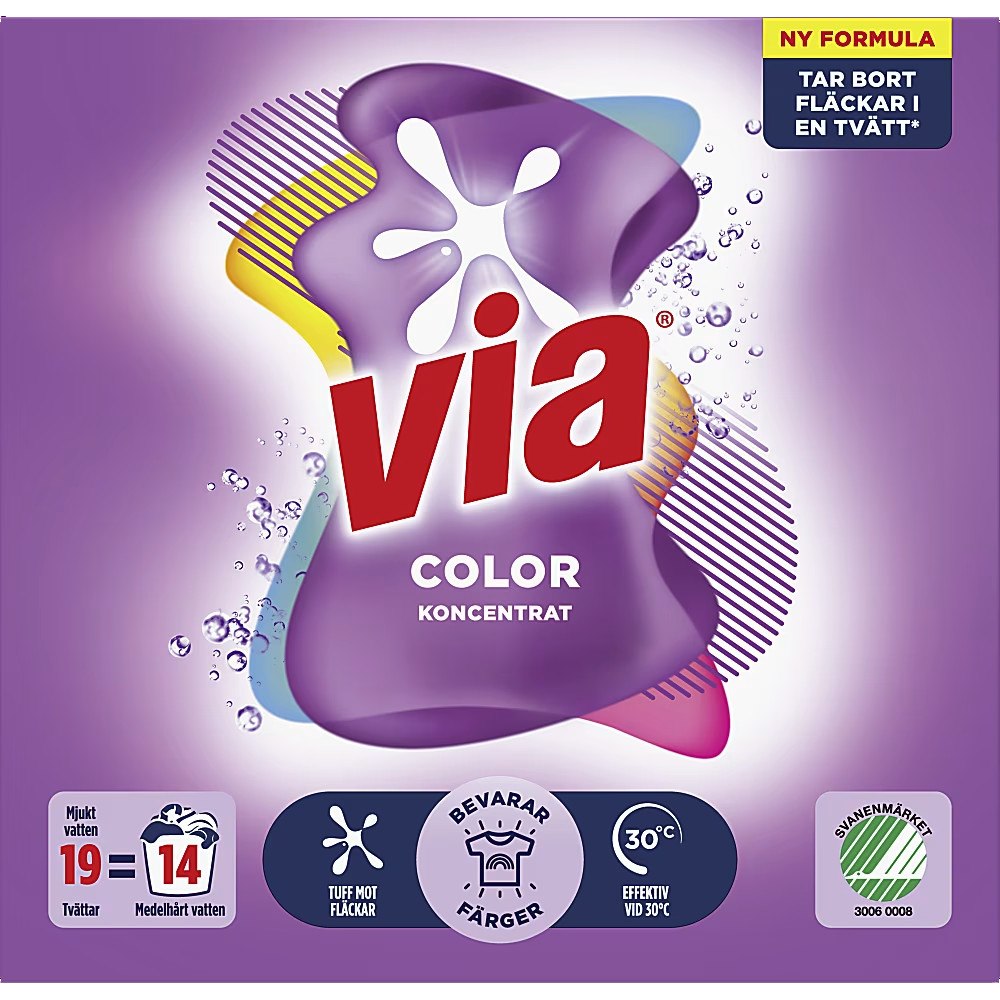 VIA Via Color Tvättmedel Pulver 760g