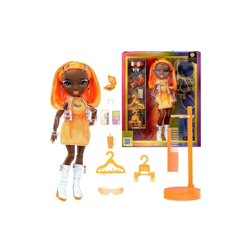 MGA Entertainment Rainbow High Orange Fashion Doll -Michelle St. Charles, Mode...