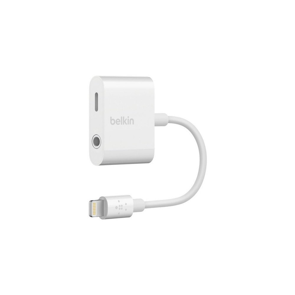 Belkin Components Belkin 3.5 mm Audio + Charge RockStar - Lightning- till hörlursjack/laddningsadapter - Lightning / ljud