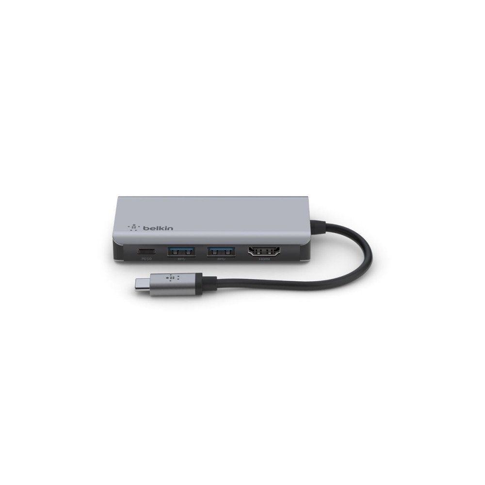 Belkin Components Belkin CONNECT 4-in-1 hubbadapter för flera portar - USB-C - HDMI