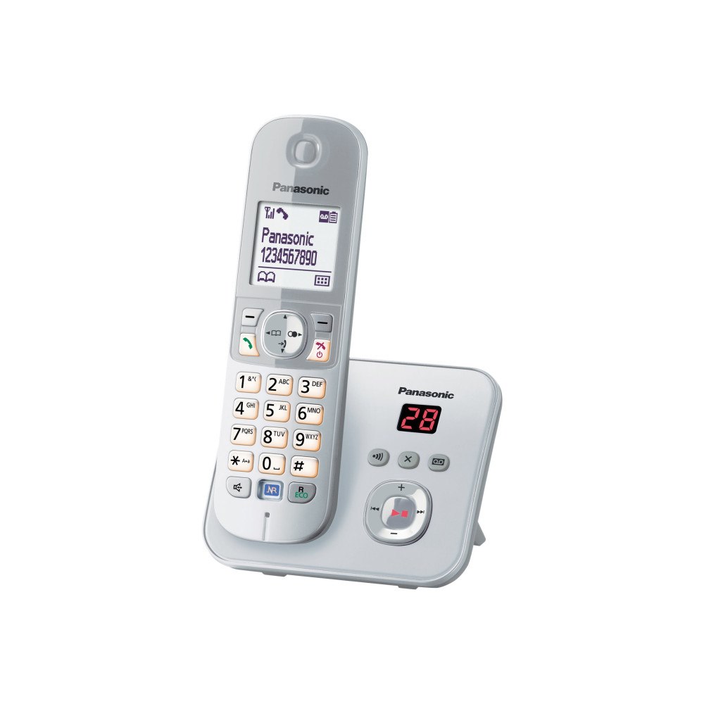 Panasonic Panasonic KX-TG6821 - trådlös telefon - svarssysten med nummerpresentation