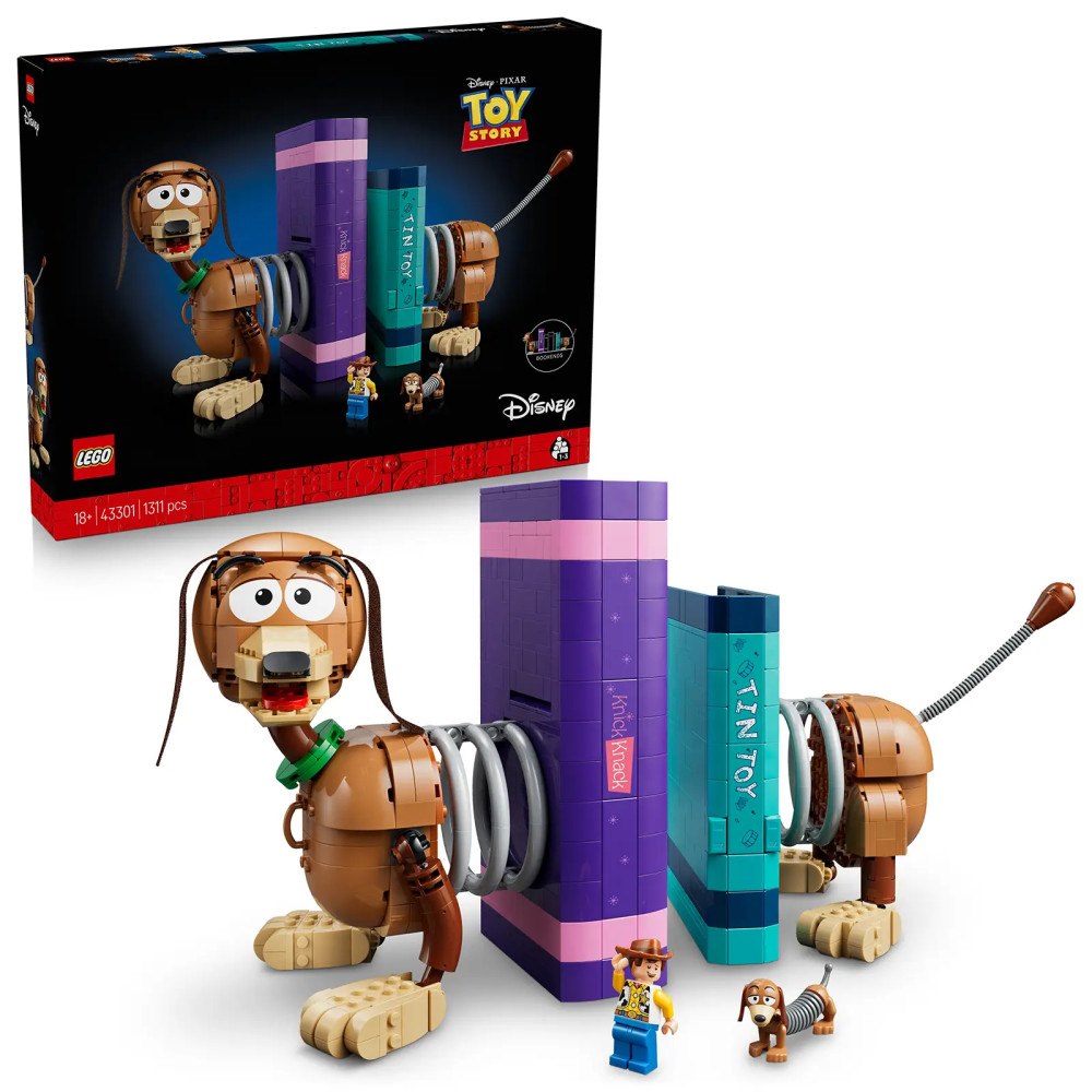 LEGO® LEGO® │ Disney 43301 Knižní zarážky: Slinky z filmu Toy Story