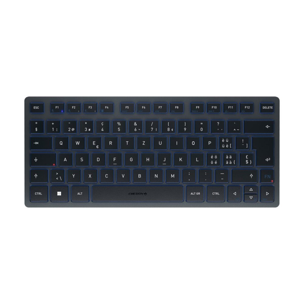 CHERRY CHERRY KW 7100 MINI BT - tangentbord - QWERTZ - schweizisk - slate blue Inmatningsenhet