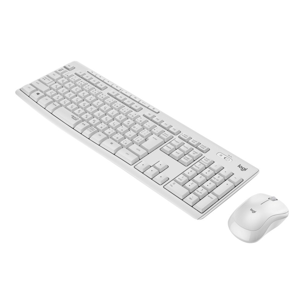 Logitech Logitech MK295 Silent - sats med tangentbord och mus - ungerska - offwhite Inmatningsenhet