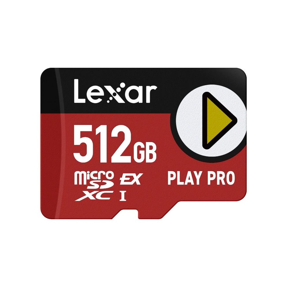 Lexar Media Lexar PLAY PRO - flash-minneskort - 512 GB - mikroSDXC UHS-I