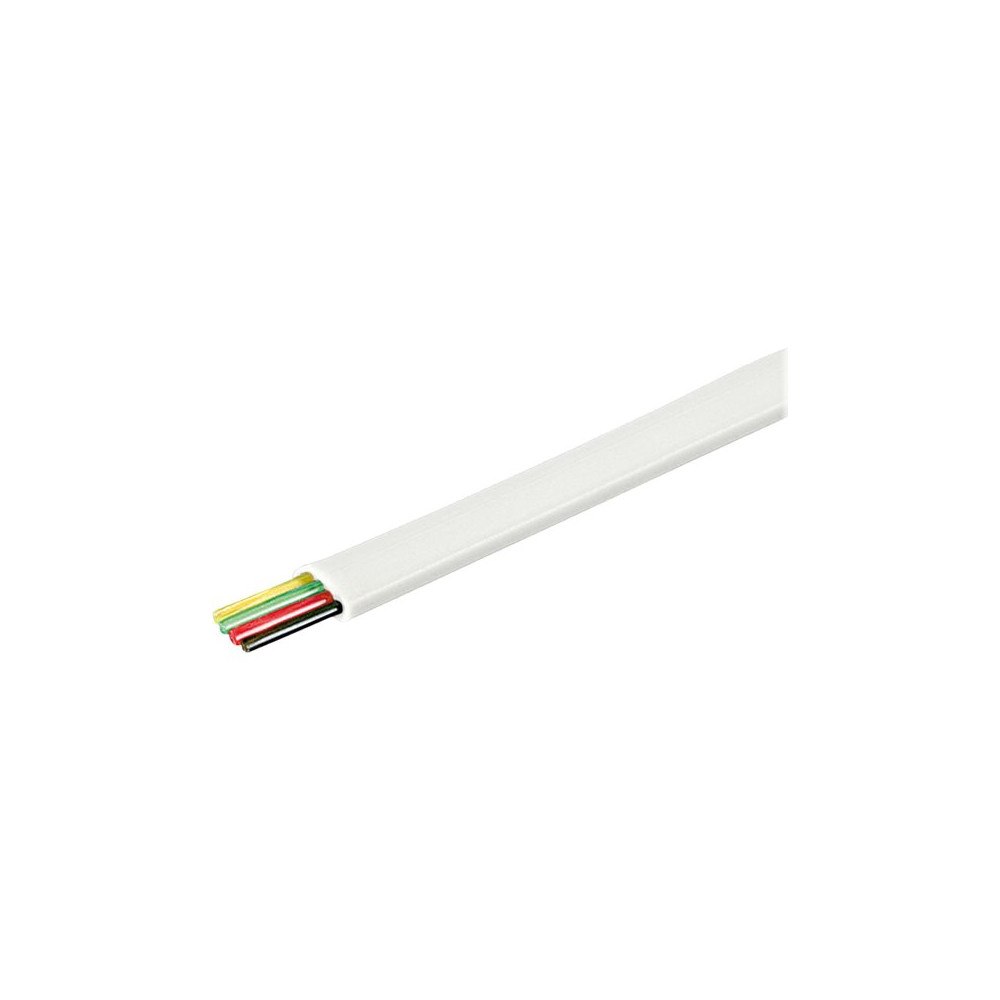 WENTRONIC GMBH goobay telefonkabel i bulk - 100 m - vit
