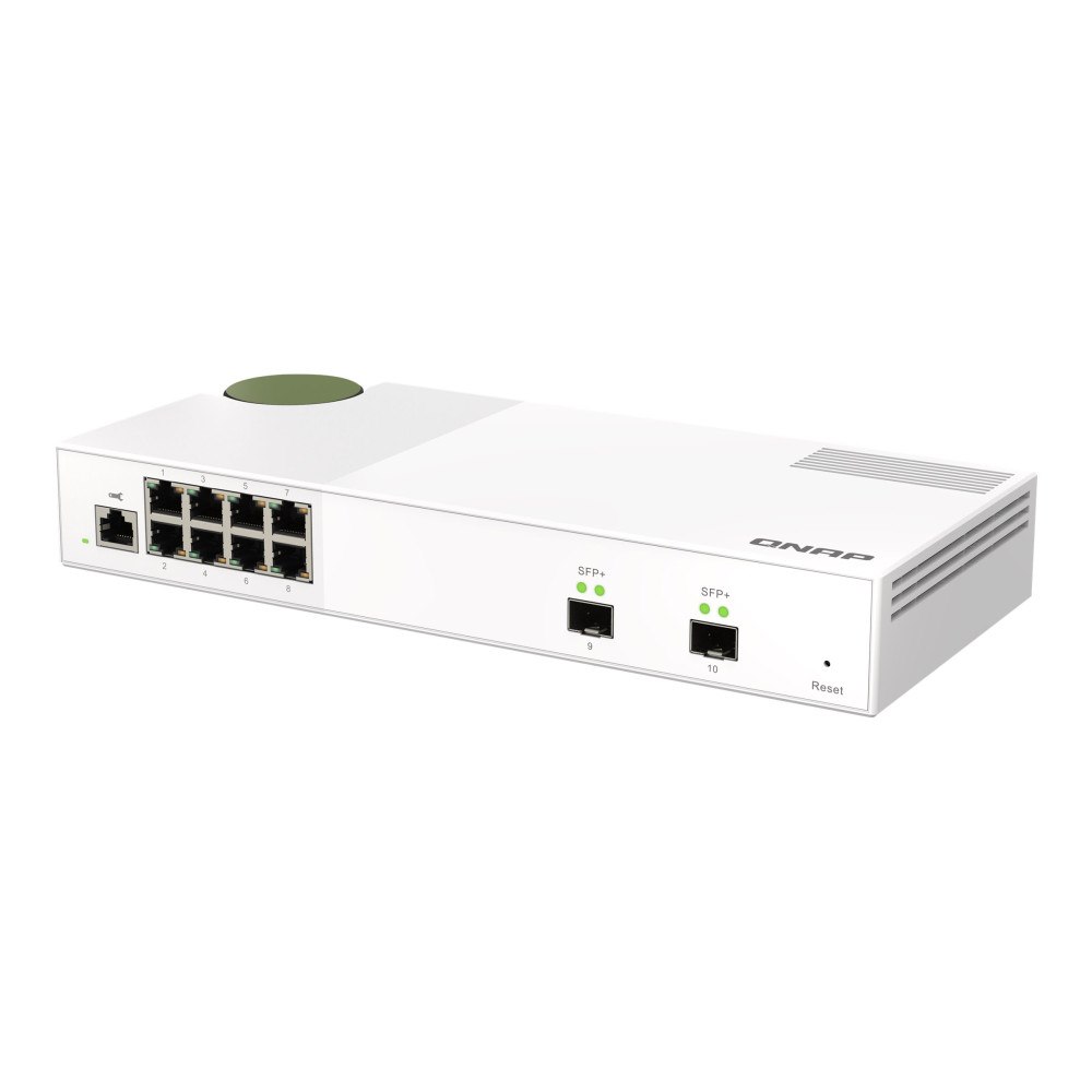QNAP Systems, Inc QNAP QSW-M2108-2S - switch - 10 portar - Administrerad