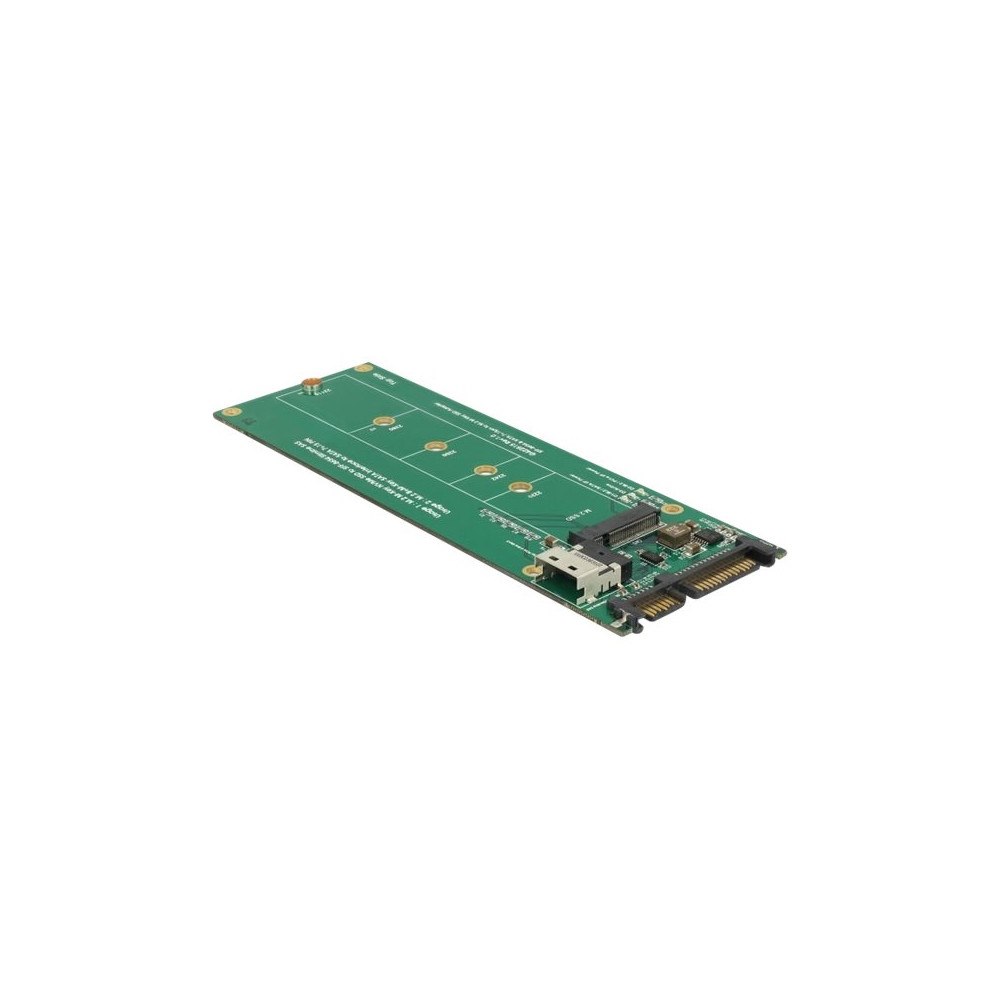 DeLOCK Delock U.2 SFF-8654 or SATA Converter to 1 x M.2 Key M slot - kontrollerkort - M.2 NVMe Card / SATA 6Gb/s - PCIe, SATA 6...