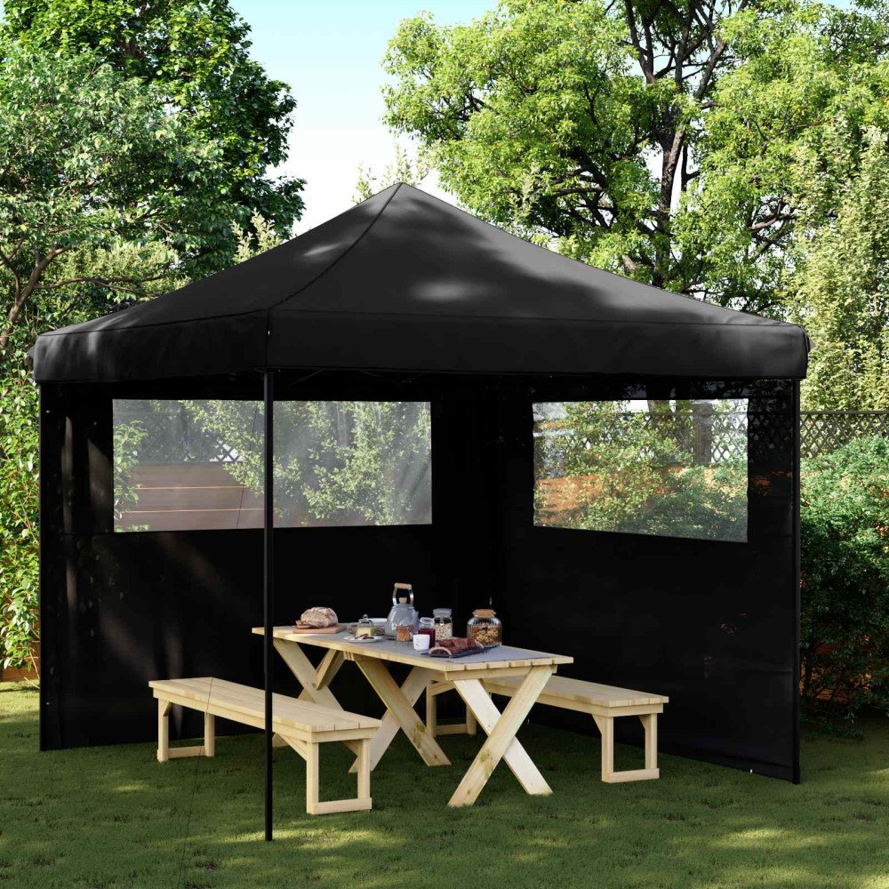 vidaXL Partytält Svart 292 x 292 x 315 cm Oxford Tyg