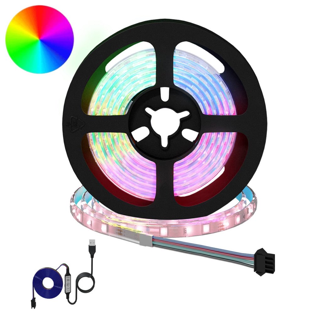 vidaXL LED Band 12 pcs Svart och Transparent 1300 mm Koppar och plast