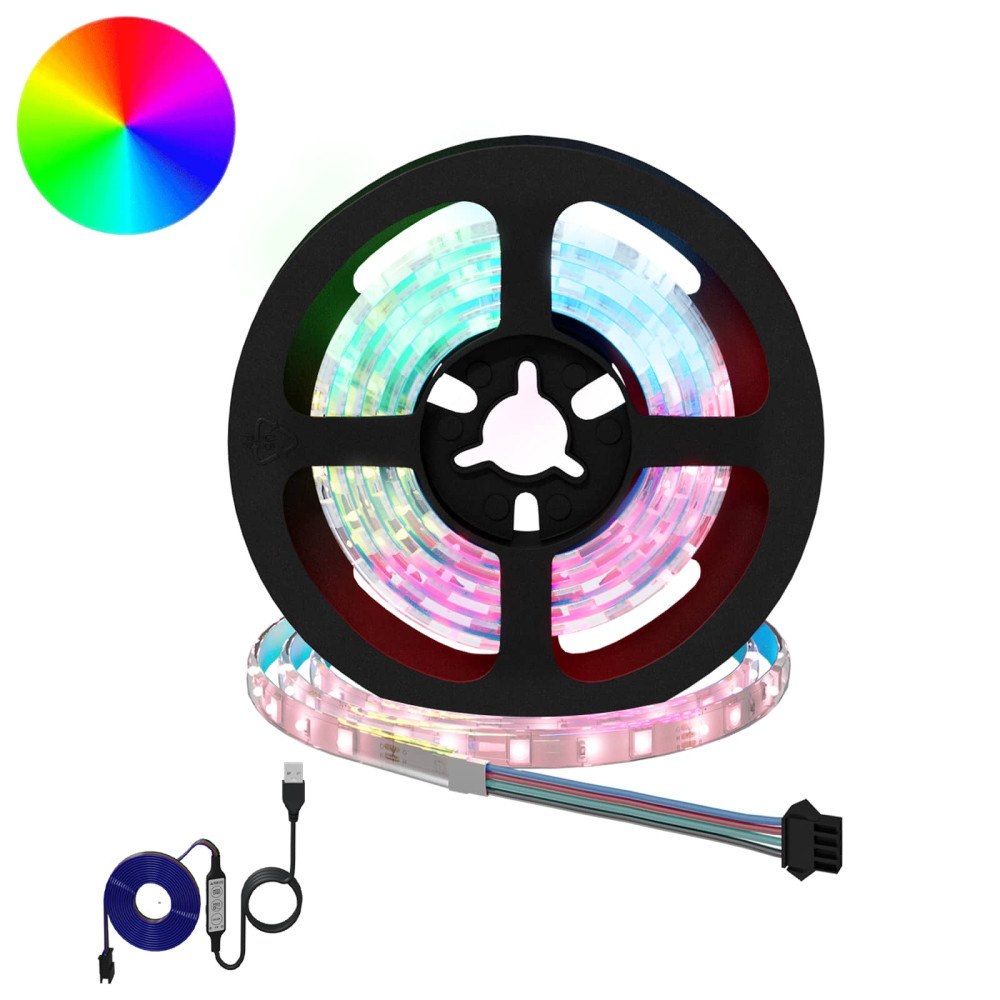 vidaXL LED Band 12 pcs Svart och Transparent 1000 mm Koppar och plast