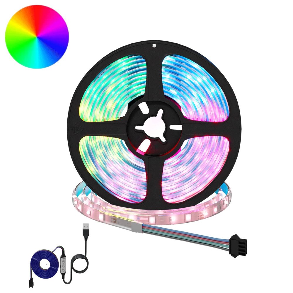 vidaXL LED Band 12 pcs Svart och Transparent 2500 mm Koppar och plast