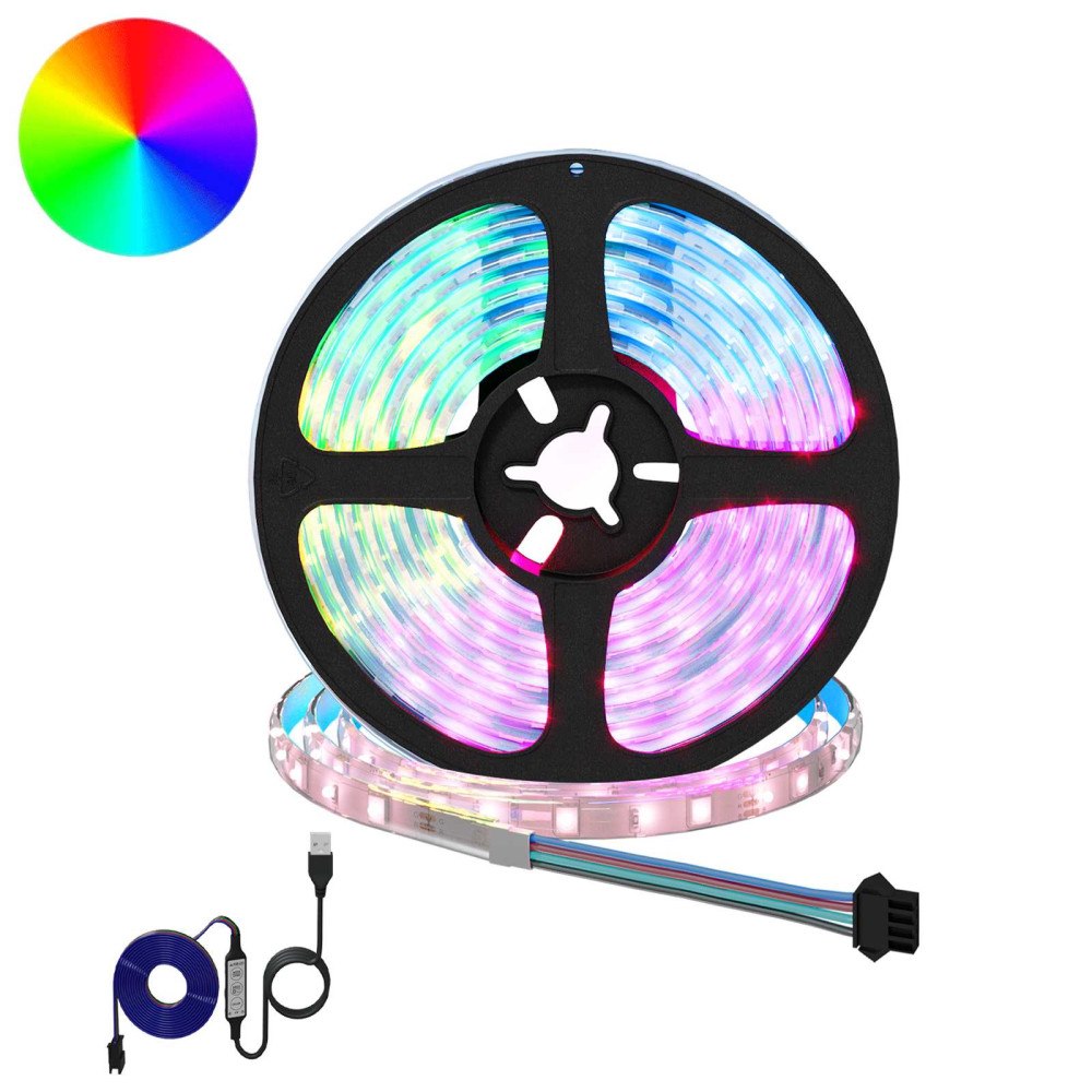 vidaXL LED Band 12 pcs Svart och Transparent 3000 mm Koppar och plast