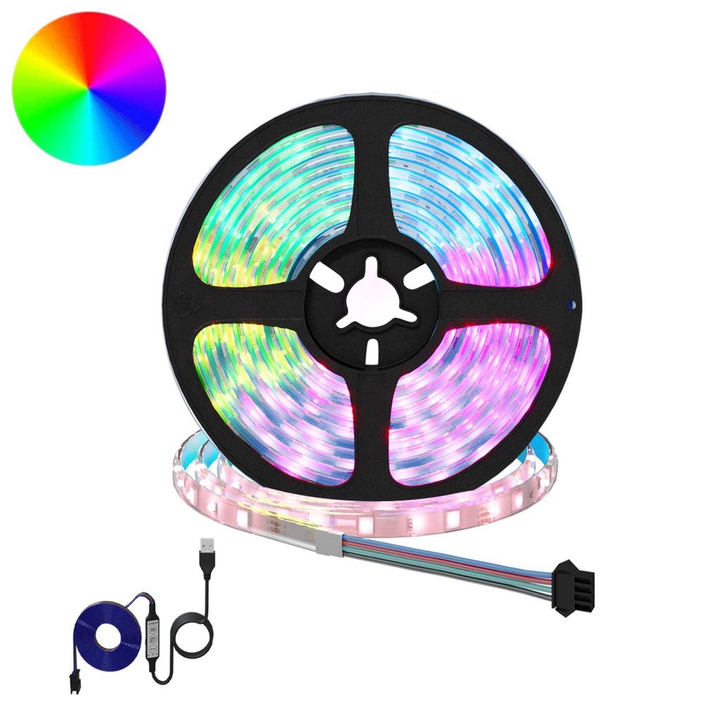 vidaXL LED Band 12 pcs Svart och Transparent 4000 mm Koppar och plast